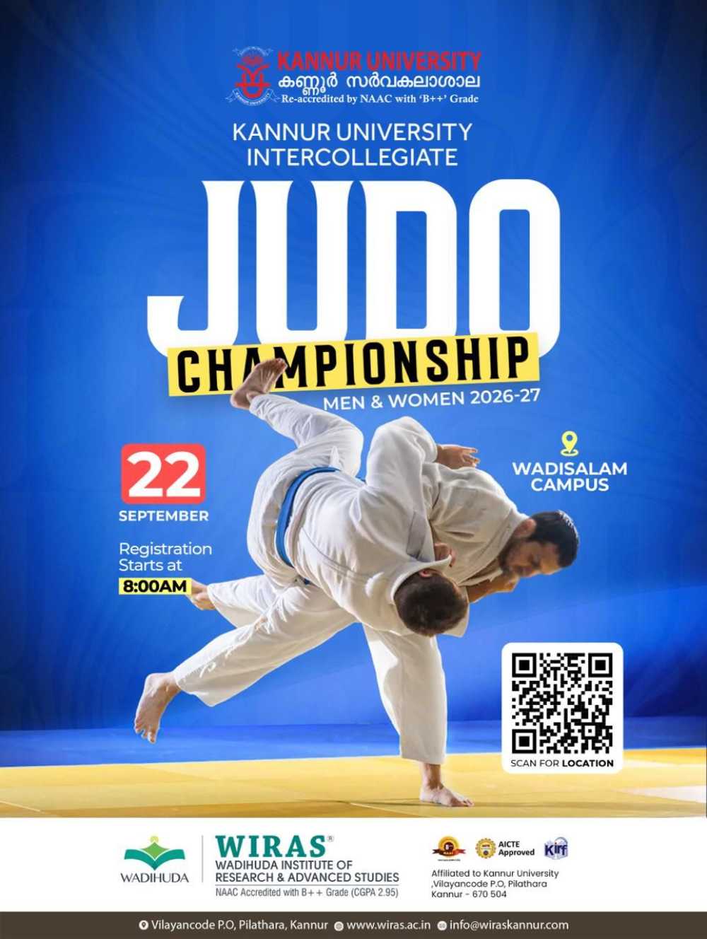 WIRAS Hosts University Judo Championship